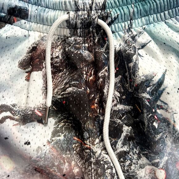 GODZILLA Minus One Rucking Fotten LMTD Release Printed All Over Shorts Mens Sz M - Picture 3 of 11